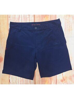 Rhone Mens Navy Nylon Blend 9" Inseam Shorts 31